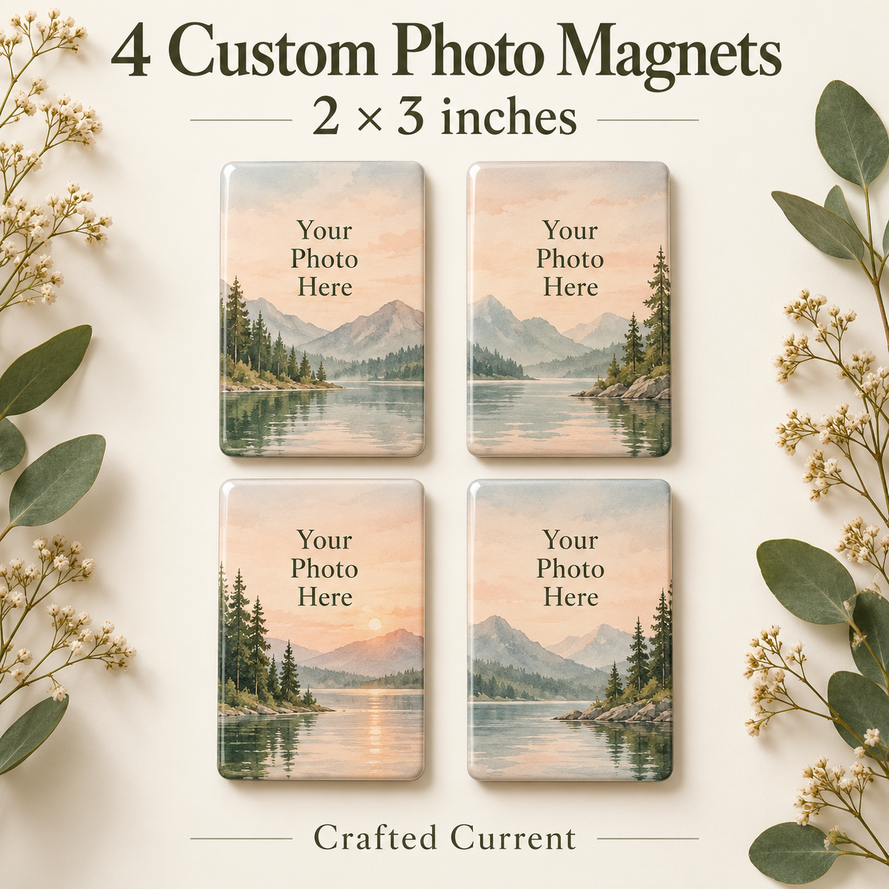 Photo Magnet Set (set of 4) – Crafted Current