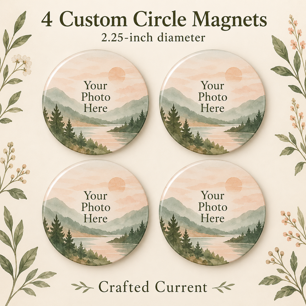 Photo Magnet Set (set of 4) – Crafted Current