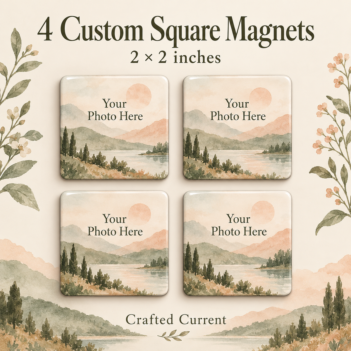Photo Magnet Set (set of 4) – Crafted Current